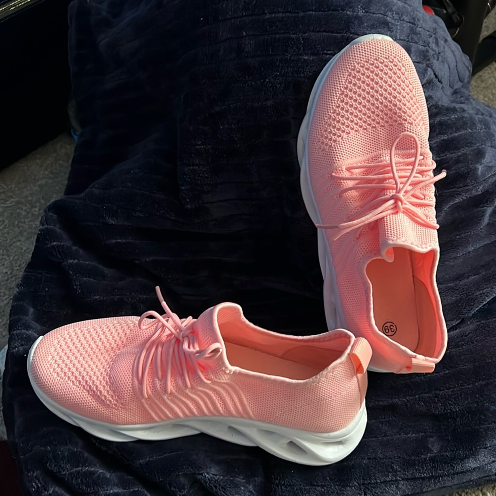 Soft Pink Walking Shoes